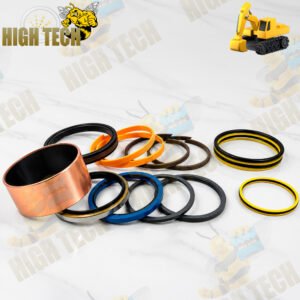 Kit de Reparo Hyundai 31Y1-18170 Hightechseals para cilindro hidráulico da lança. Aplicação em R140LC-7, R140LC-7A, R140W-7 e R140W-7A.